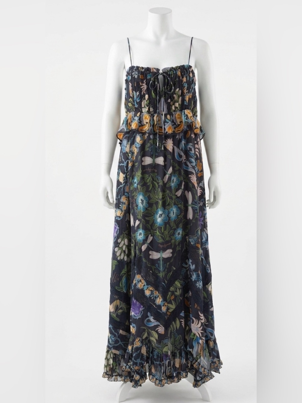 FARM dark blue maxi dress - Picture 1 of 11